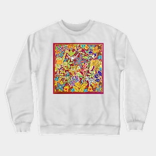 Pink African jungle Crewneck Sweatshirt